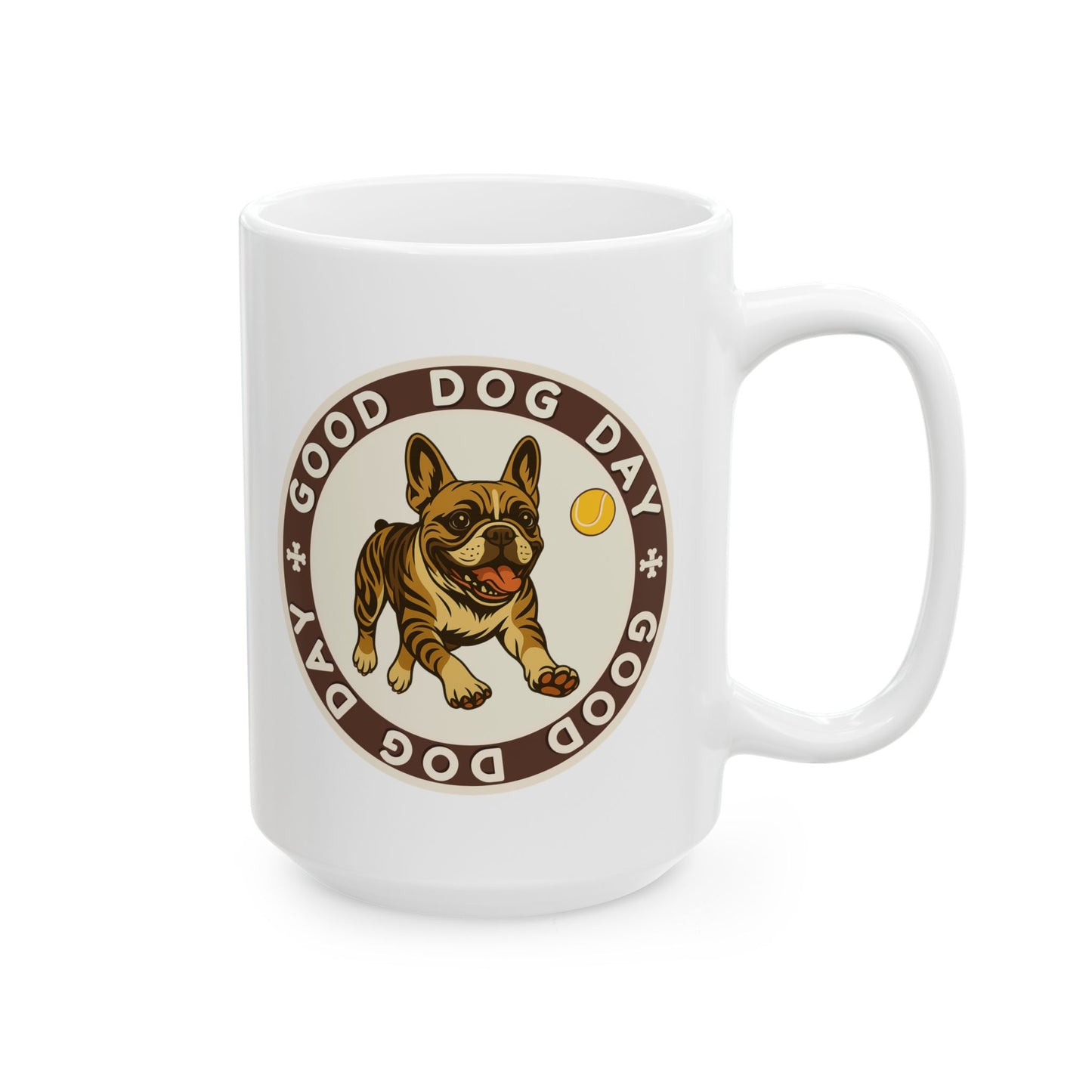 Good Dog Day French Bulldog Mug – Brown Sugar & Cream