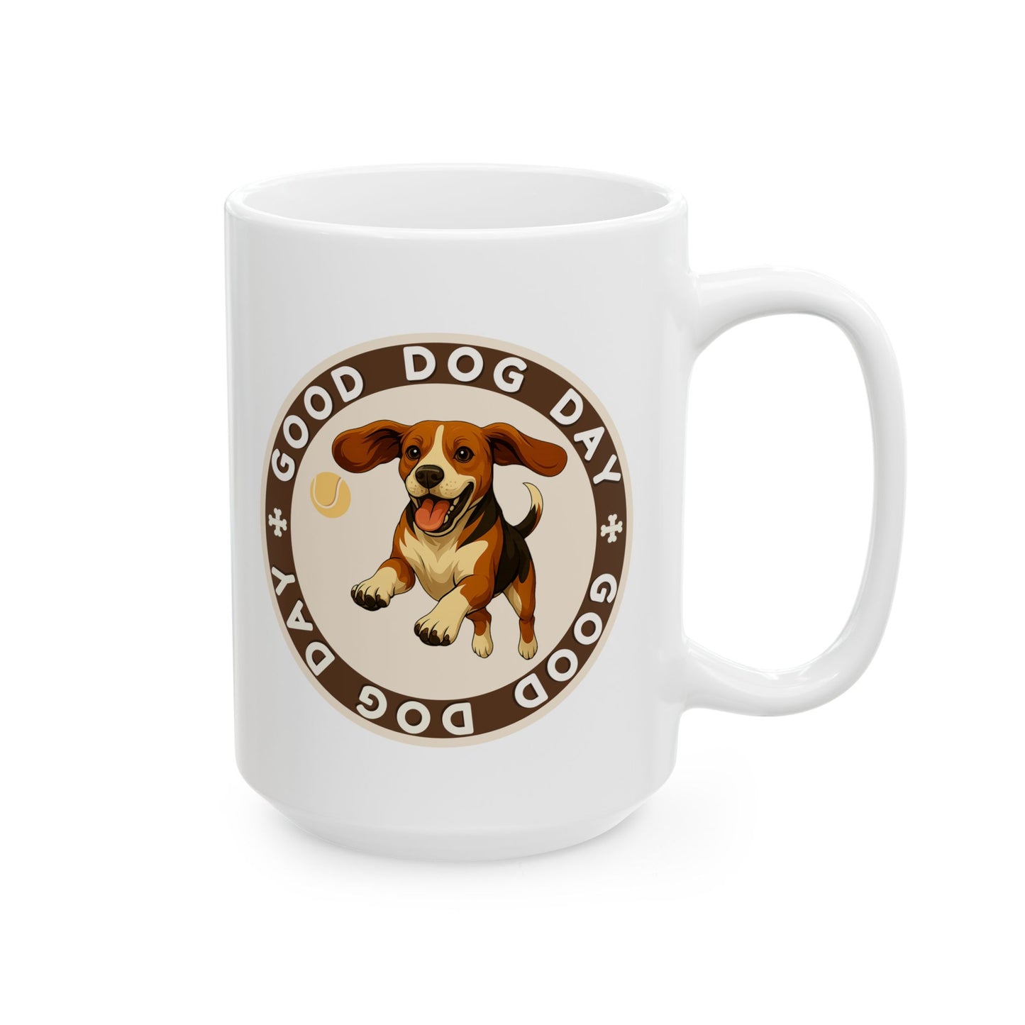 Good Dog Day Beagle Mug – Cream & Cocoa