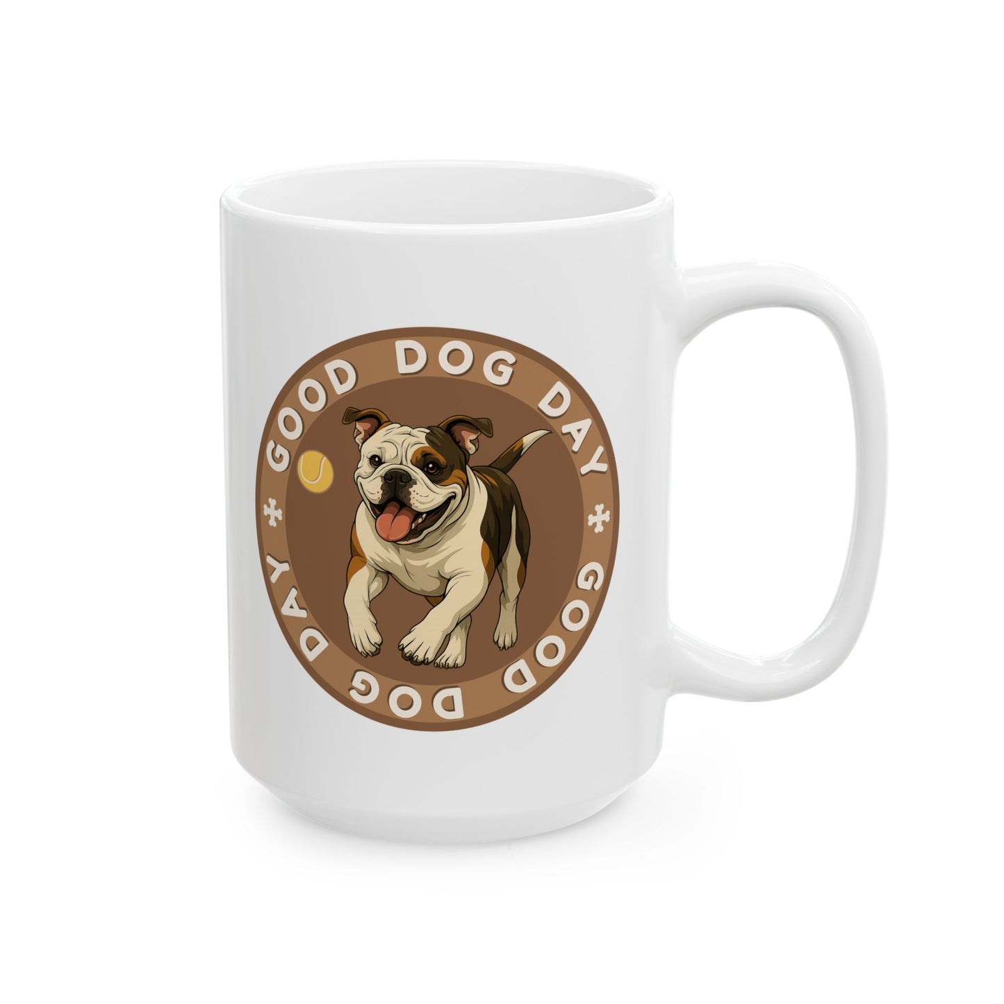 Good Dog Day Bulldog Mug – Saddle & Biscuit