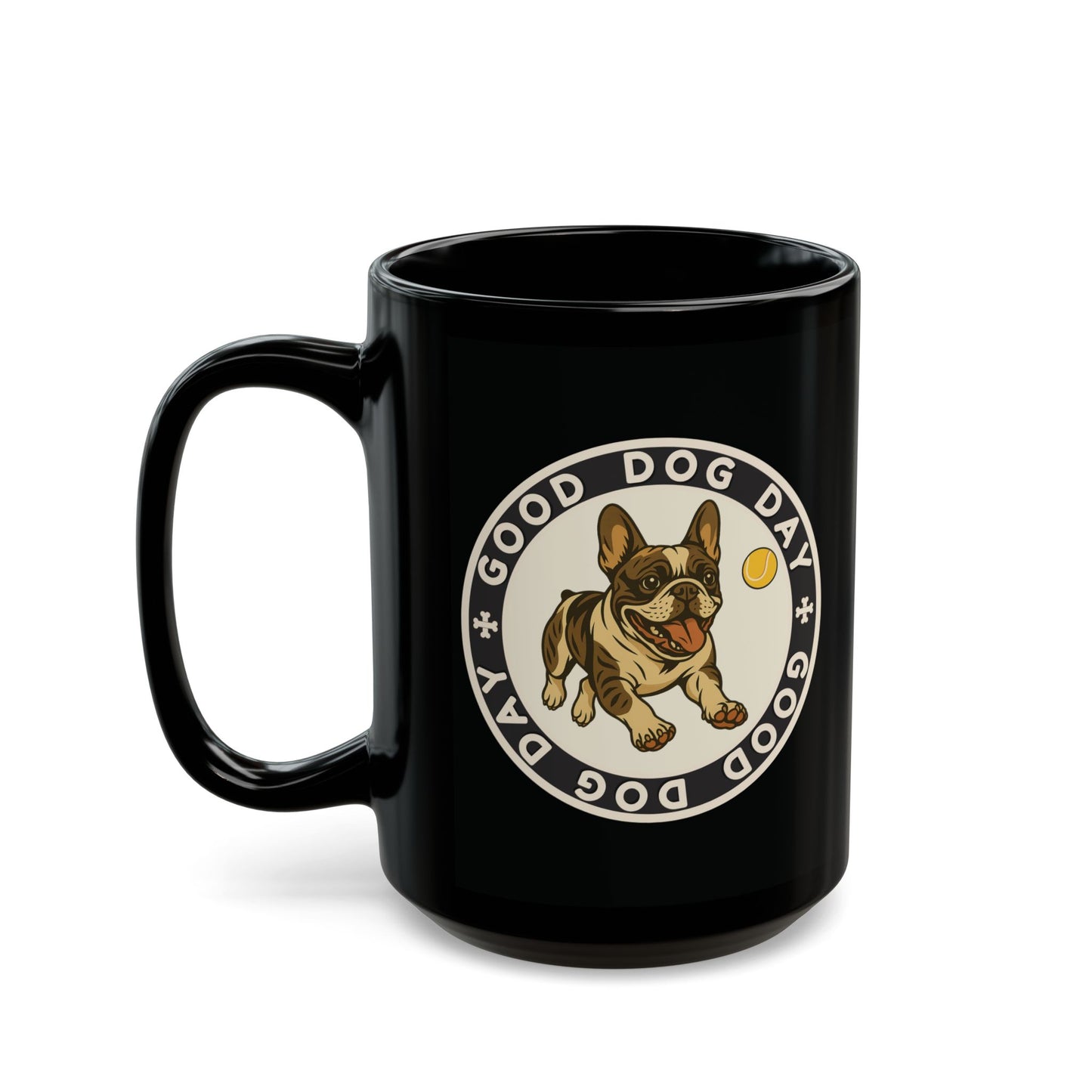 Good Dog Day French Bulldog Mug – Cream & Charcoal