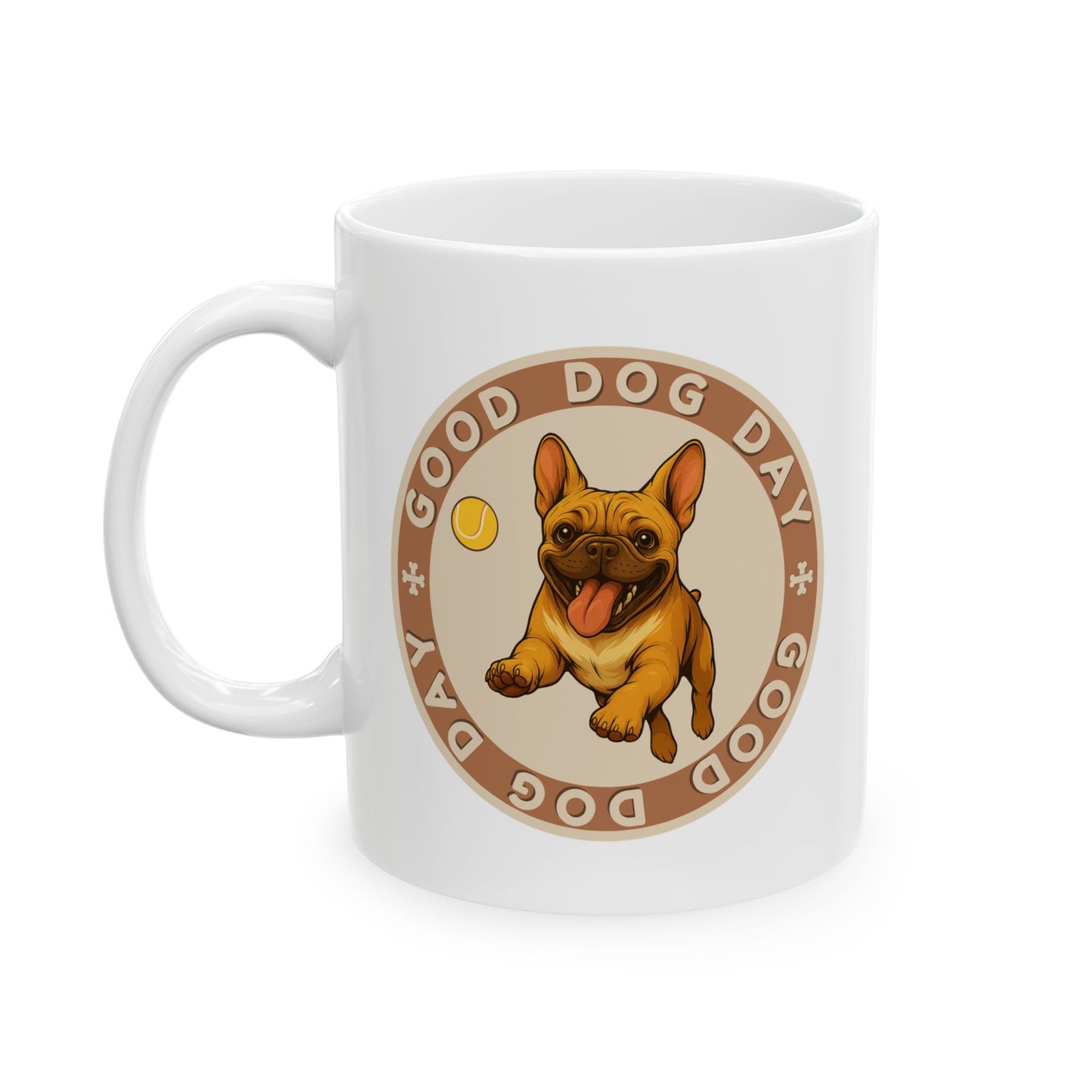 Good Dog Day French Bulldog Mug – Cream & Clay