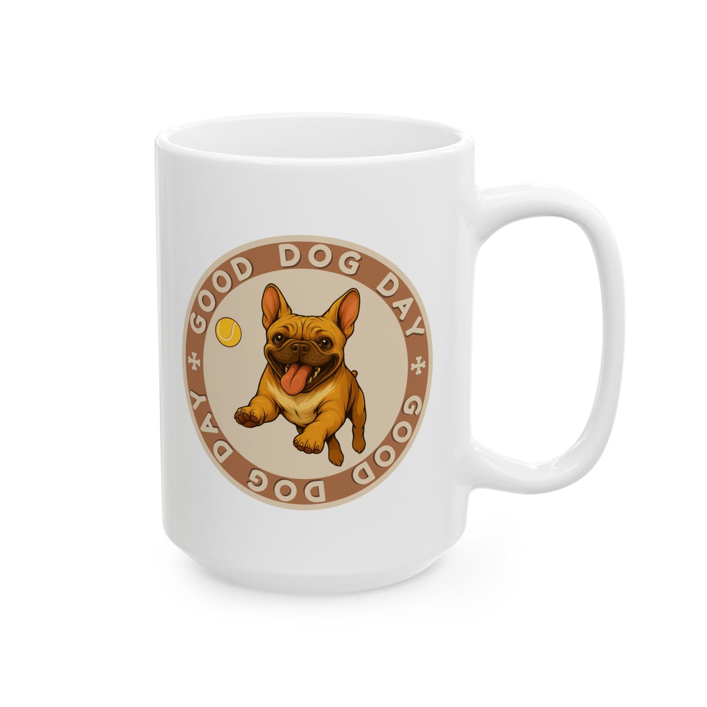 Good Dog Day French Bulldog Mug – Cream & Clay