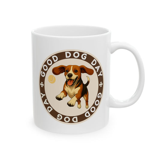 Good Dog Day Beagle Mug – Cream & Cocoa