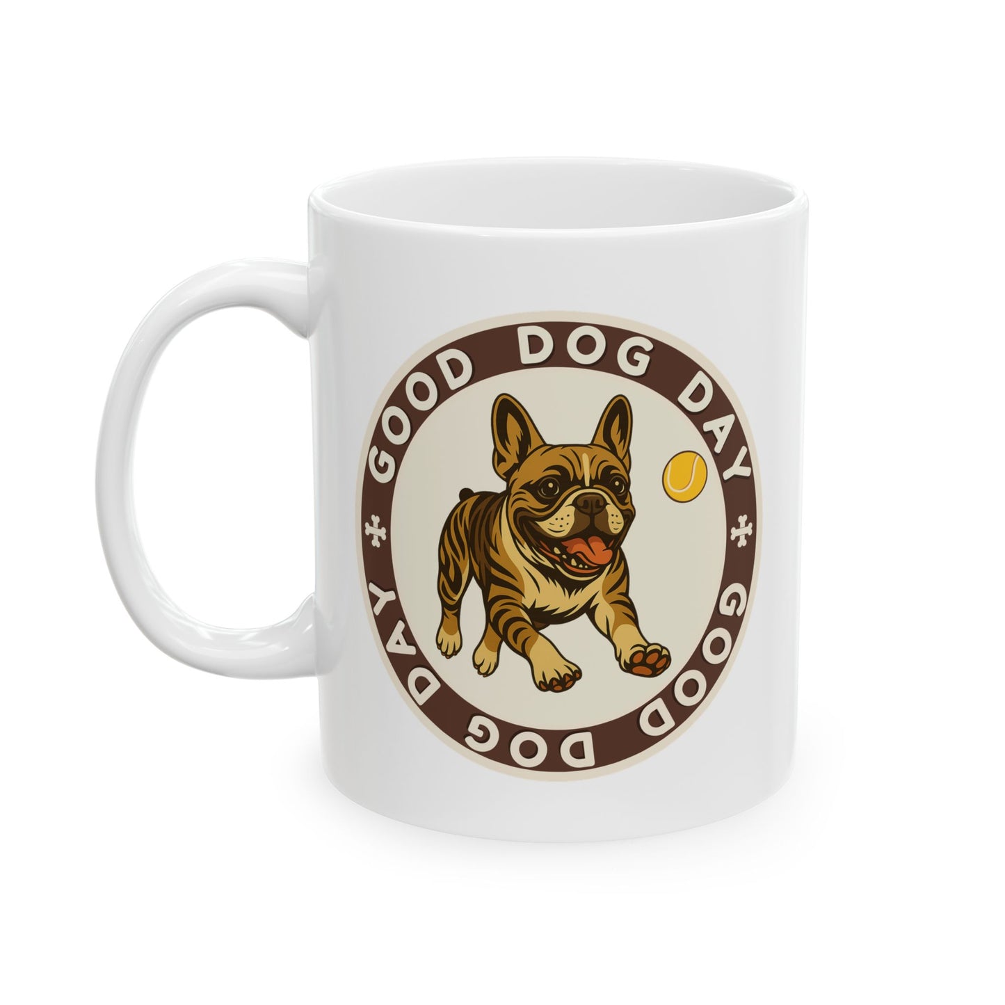 Good Dog Day French Bulldog Mug – Brown Sugar & Cream