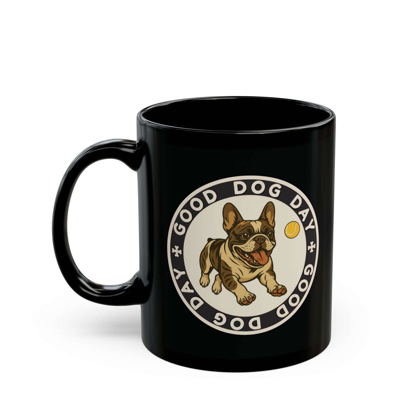 Good Dog Day French Bulldog Mug – Cream & Charcoal