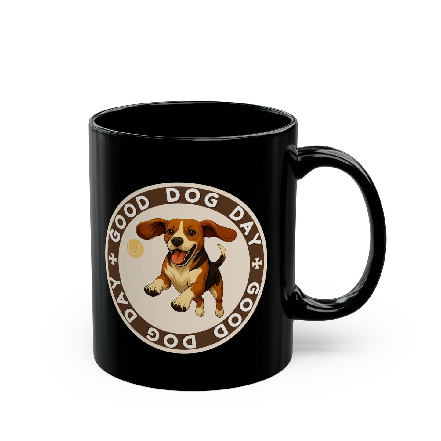 Good Dog Day Beagle Mug – Cream & Cocoa