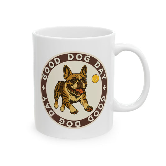 Good Dog Day French Bulldog Mug – Brown Sugar & Cream