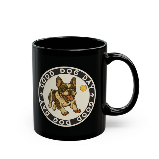 Good Dog Day French Bulldog Mug – Cream & Charcoal